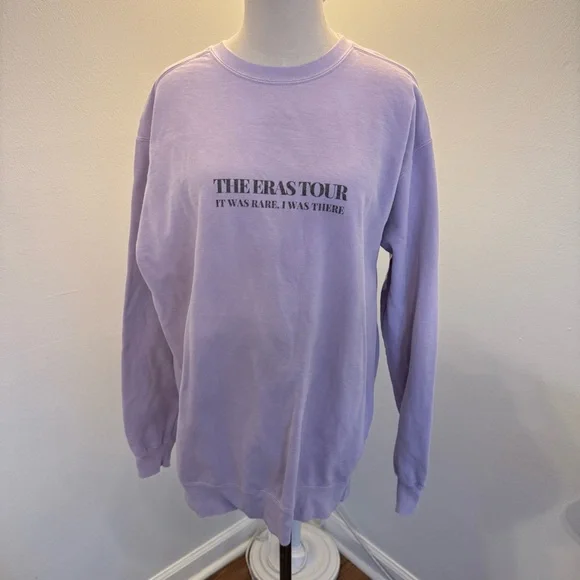 Comfort Colors Large Purple Taylor Swift Eras Tour Nashville Sweatshirt - Picture 6 of 6